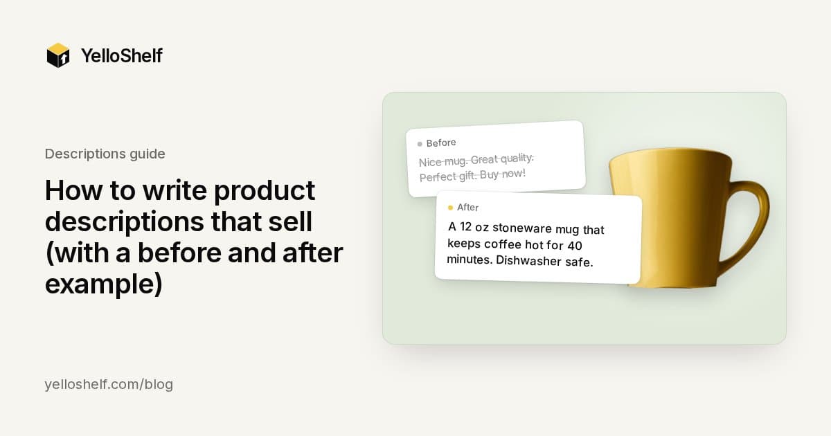How to write a product description for your website